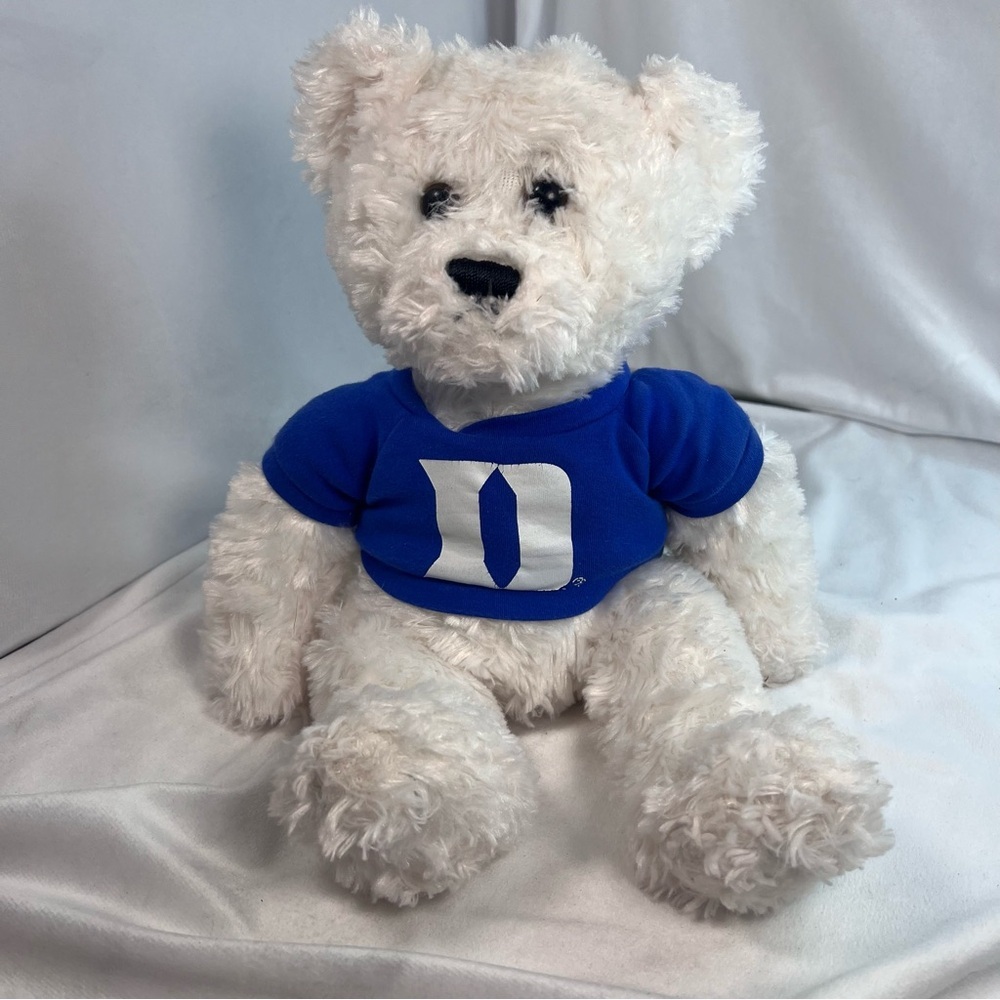 DUKE White Teddy Bear - Picture 3 of 8